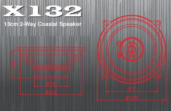 EXCALIBUR speakerset 13 cm 2-weg - Afbeelding 4