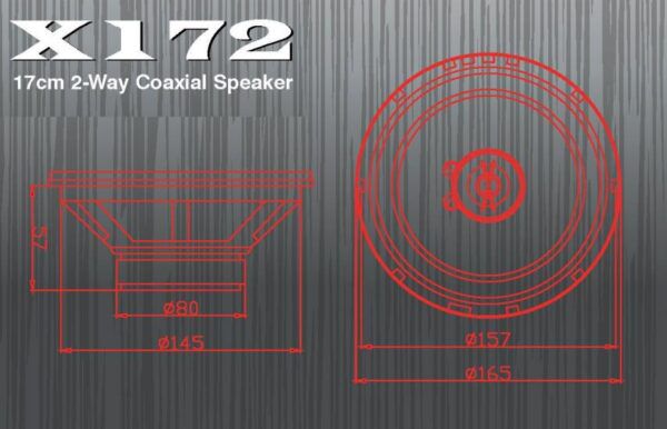 EXCALIBUR speakerset 17 cm 2-weg - Afbeelding 4