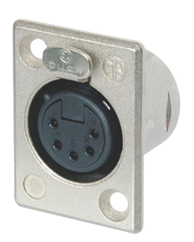 Product thumbnail NEUTRIK XLR CHASSISDEEL 5-POLIG FEMALE