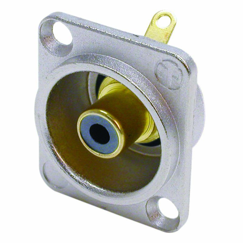 Product thumbnail D-shape RCA chassis zwart