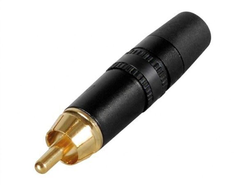Product thumbnail RCA-STEKKER - VERGULD - ZWARTE RING