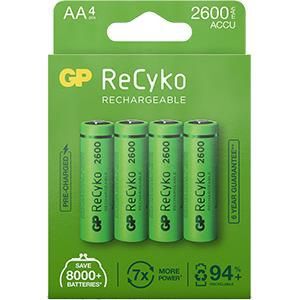 Product thumbnail Oplaadbare NiMH Batterij AA | 2600mAh | 1.2V | 4-Blister