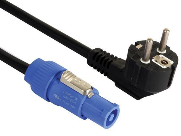 Product thumbnail KABEL MET SCHUKO- NAAR POWERCON-CONNECTOR 230V - 5m - PVC