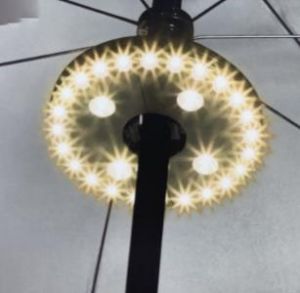 Product thumbnail PARASOLVERLICHTING LED 28 LAMPS 16CM OP BATTERIJ