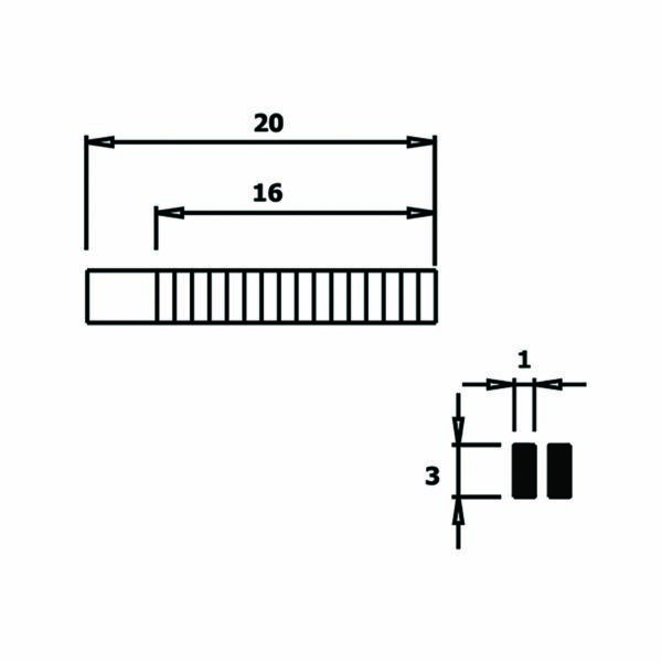 Platbektang met getande bek 146 mm - Afbeelding 2