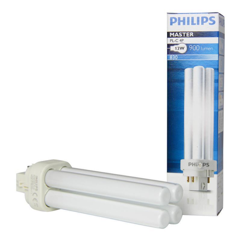 Product thumbnail Philips PL-C 13W 830 4-pins spaarlamp 3000K