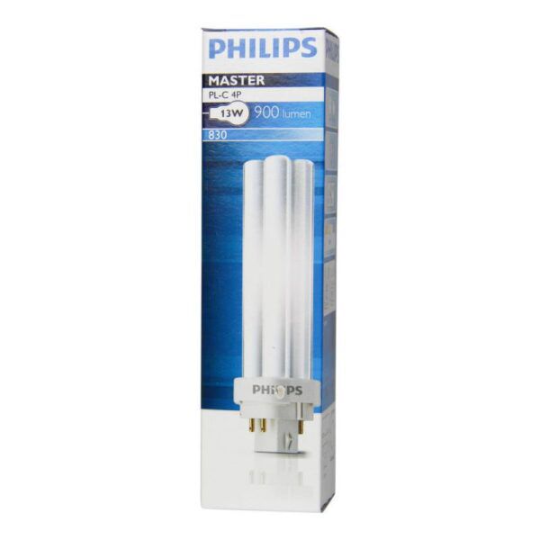 Philips PL-C 13W 830 4-pins spaarlamp 3000K - Afbeelding 2