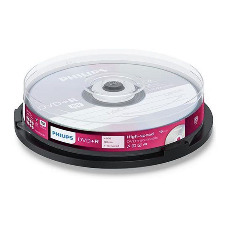 Product thumbnail Philips DVD+R 4.7Gb 16Xspeed Spindle 10 Stuks