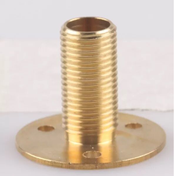 Product thumbnail Plaatnippel M10x1 buitendraad 26x1,2mm messing schroefdraadlengte 20mm