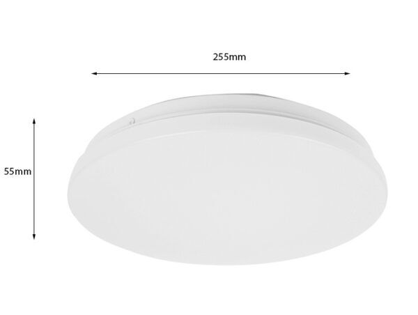 PLAFONNIERE ROND 255MM LED 12W 840 LUMEN 3000K - Afbeelding 2