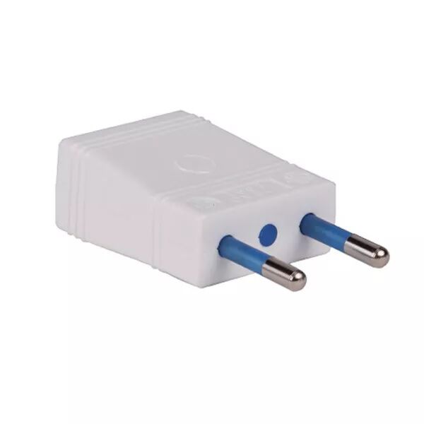 Product thumbnail Platte stekker schroefbaar wit geschikt voor ronde en platte kabel