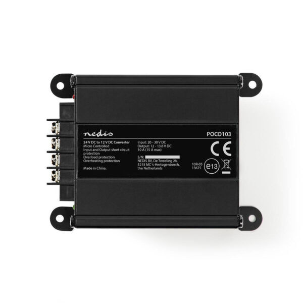 120W SPANNINGSOMVORMER 24VDC NAAR 12VDC - Afbeelding 3
