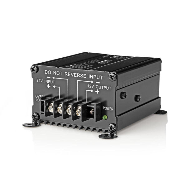 120W SPANNINGSOMVORMER 24VDC NAAR 12VDC