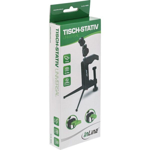 Portable Mini-Tripod for digital cameras with comfortable locking 19cm - Afbeelding 4