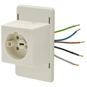 Power | Montagedeksel met Perilex Wandcontactdoos | Install | Crème wit