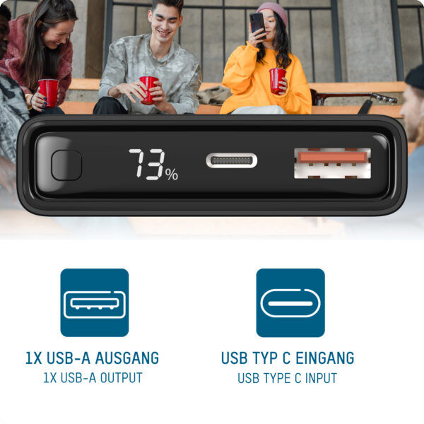 ANSMANN POWERBANK MINI 10.000mAh - Afbeelding 2