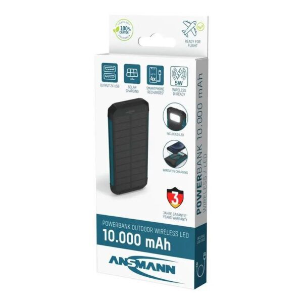 ANSMANN POWERBANK 10.000mAh SOLAR - Afbeelding 3