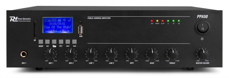 Product thumbnail PPA50 100V MIXER-VERSTERKER 50W