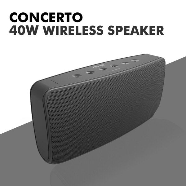 Promate Concerto Bluetooth Luidspreker 40W zwart - Afbeelding 4