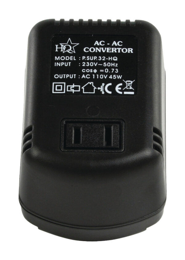 45W SPANNINGSOMVORMER 230 VAC - AC 110 V 0.4 A
