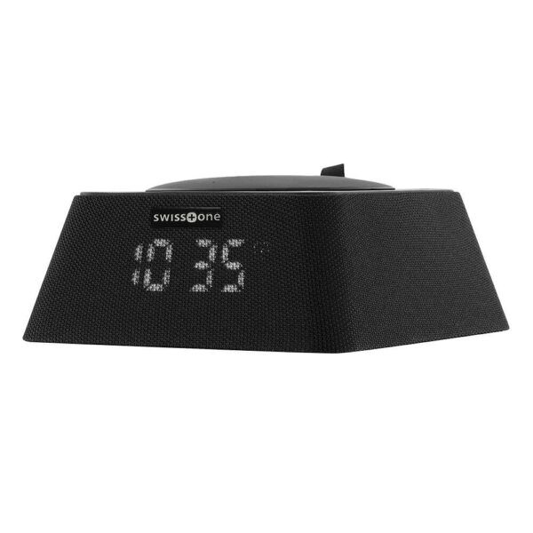 Q-Box FM Wekker - Bluetooth Luidspreker - Qi Powerbank (Zwart) - Afbeelding 6