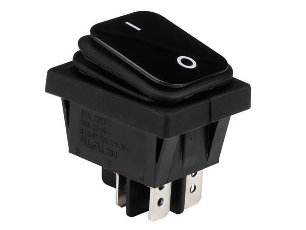 Product thumbnail VERMOGEN ROCKERSCHAKELAAR 2P/ON-OFF 16(8)A-250V SPATWATERBESTENDIG