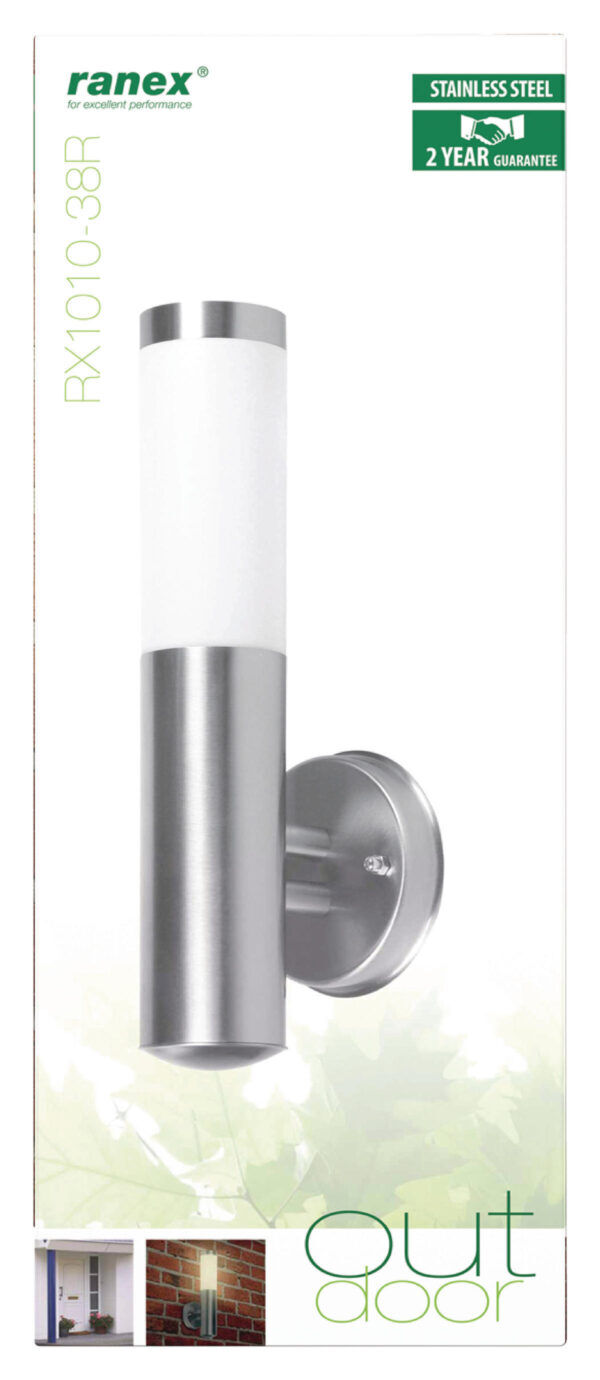 Wandlamp Buiten 20W Geborsteld Staal - Afbeelding 4