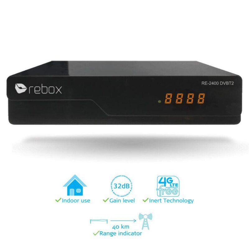 Product thumbnail Rebox RE-2400 Free-To-Air DVB-T2 ontvanger