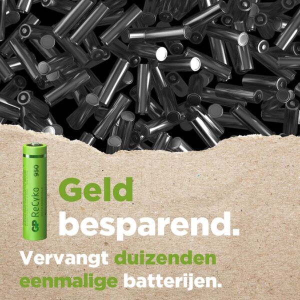 ReCyko Oplaadbare NiMH Batterij AAA 1.2 V 950 mAh 4-Blister - Afbeelding 4