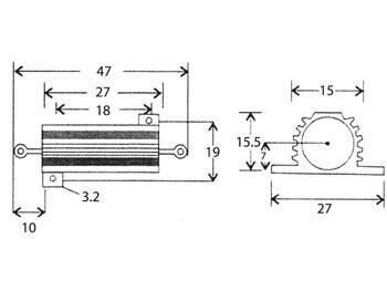 Product thumbnail RESISTOR 25W 0E27