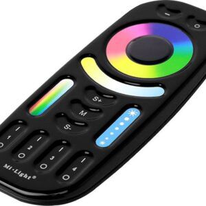 RGB-CCT afstandsbediening 2.4G 4-zones zwart