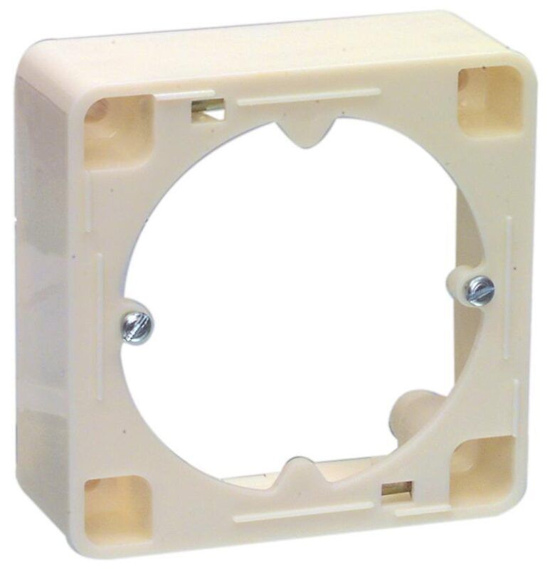 Product thumbnail AR20 Hirschmann opbouwrand 30mm crème-wit