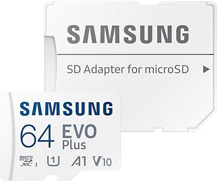 Product thumbnail Samsung EvoPlus flashgeheugen 64 GB 4K MicroSDHC Klasse 10