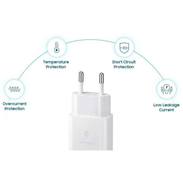 Samsung USB-C 15W Snellader met kabel (Wit) - EP-T1510XW - Afbeelding 4