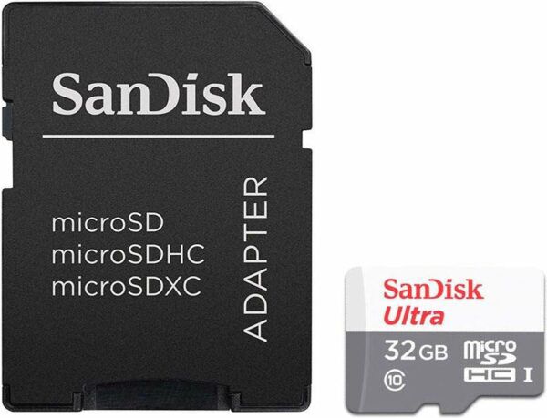 Sandisk Ultra 32GB microSD Klasse 10 100 MB/s + SD adapter - Afbeelding 2