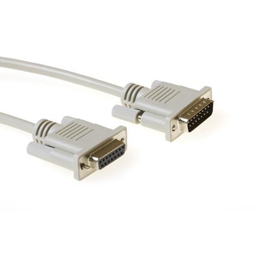 Product thumbnail Seriële kabel | 15 pin D-sub male - 15 pin D-sub female | 5 meter