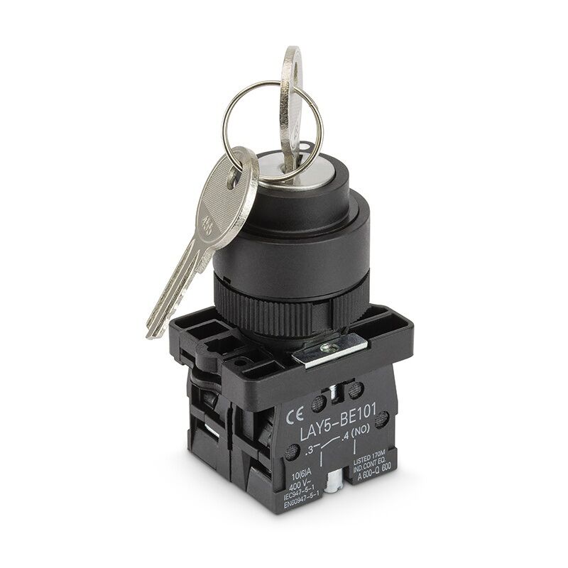 Product thumbnail M22 SLEUTELSCHAKELAAR INBOUW 2X MAAK
