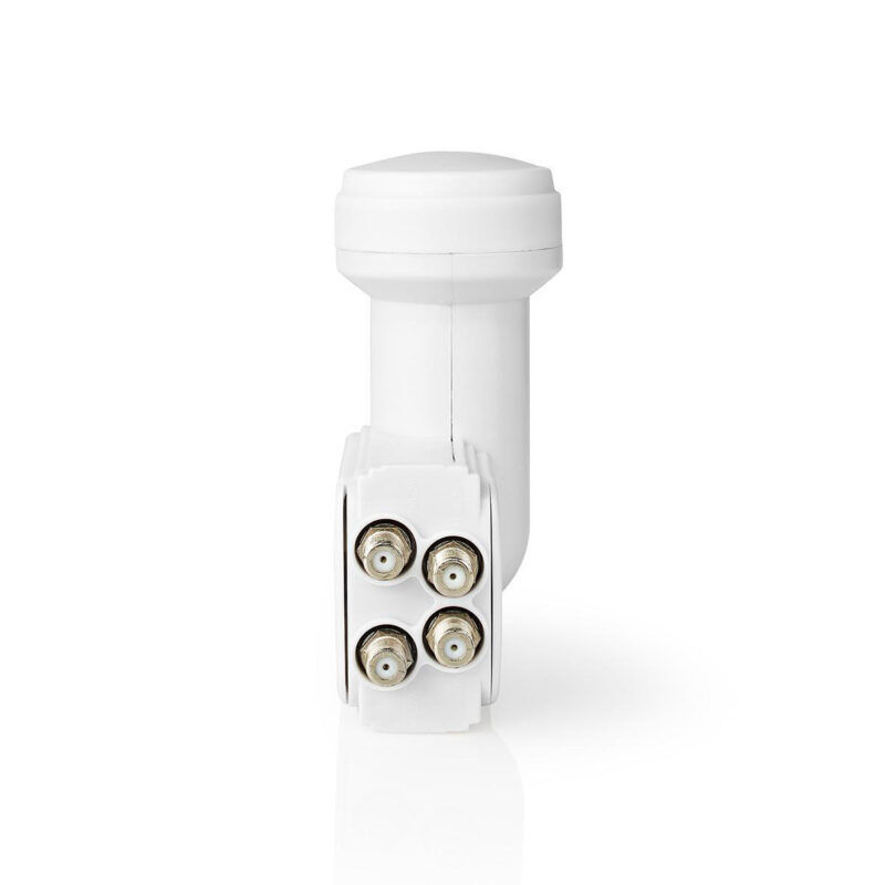 Product thumbnail LNB | Quattro | Outputs: 4x F-connector | Ruisbereik: 0.85 dB | Conversiewinst: 55 - 67 dB | Wit
