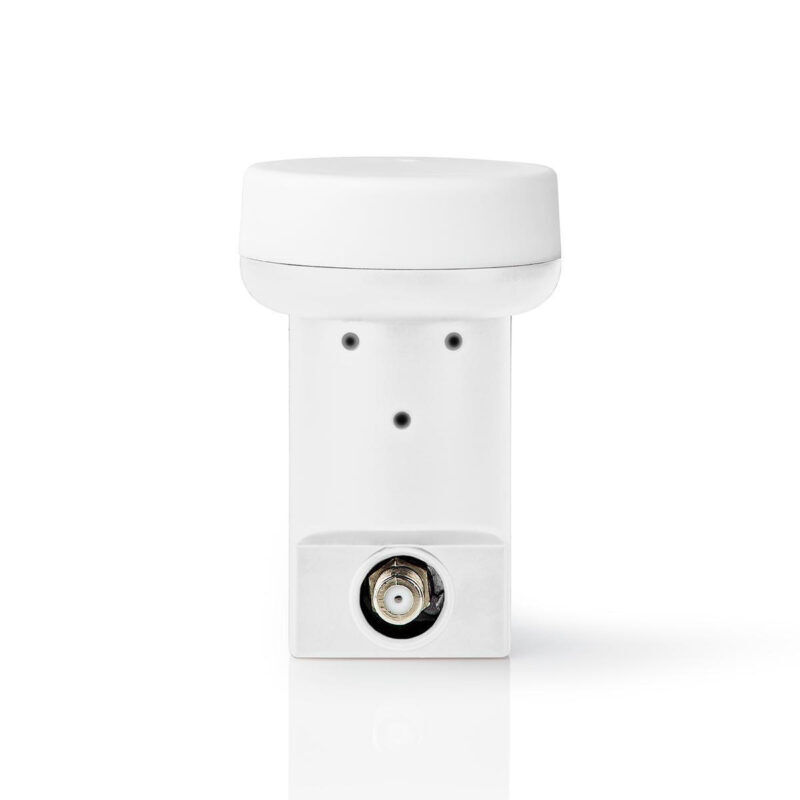 Product thumbnail LNB | Enkel | Outputs: 1x F-connector | Ruisbereik: 0.90 dB | Conversiewinst: 53 - 65 dB | Wit
