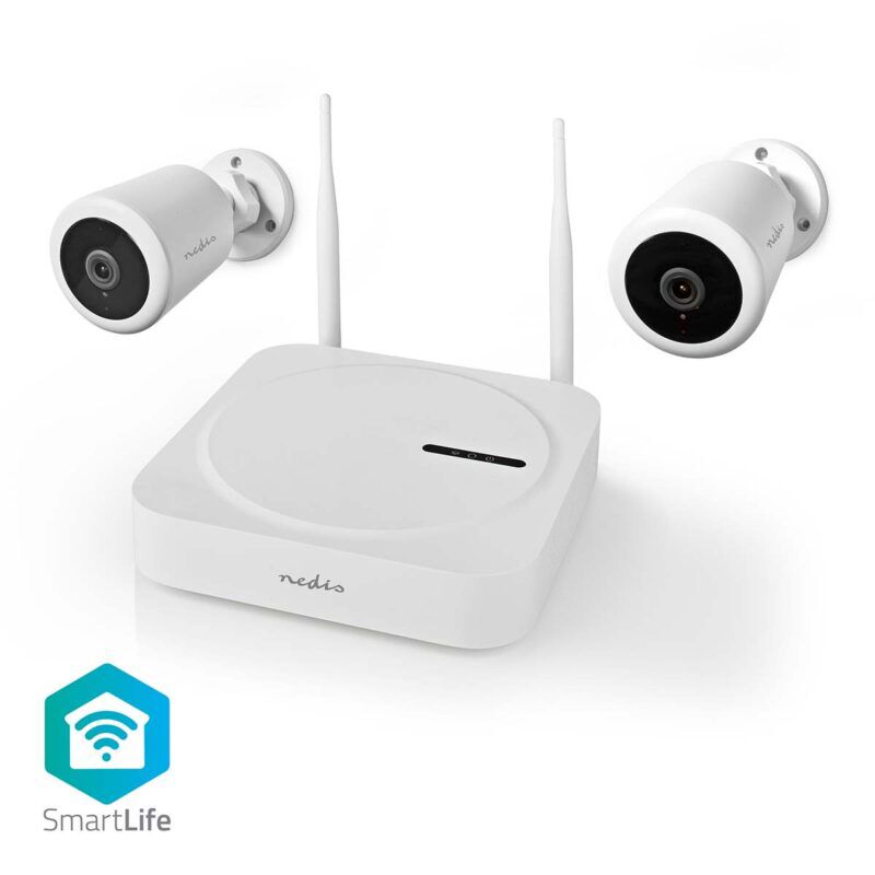 Product thumbnail SmartLife Draadloos Camerasysteem | 2x Camera | Full HD 1080p | IP65 | Nachtzicht | Wit
