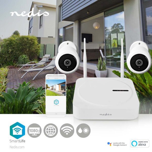 SmartLife Draadloos Camerasysteem | 2x Camera | Full HD 1080p | IP65 | Nachtzicht | Wit - Afbeelding 10