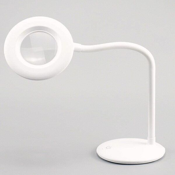 SLV1801 Mini LED Bureaulamp met Loep (Wit) - Afbeelding 2