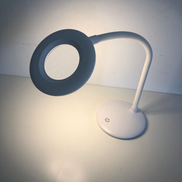 SLV1801 Mini LED Bureaulamp met Loep (Wit) - Afbeelding 5