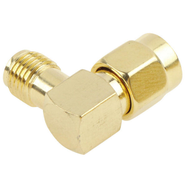 Adapter SMA Male naar RP-SMA Female kniestuk 90 - Afbeelding 2