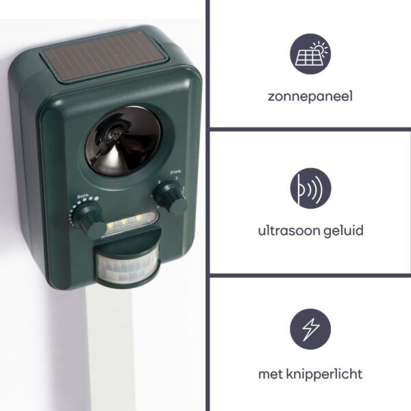 Ultrasone ongedierteverjager op zonne-energie - Afbeelding 5