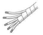 Product thumbnail BUNDELSPIRAAL 2mm ZWART 100cm
