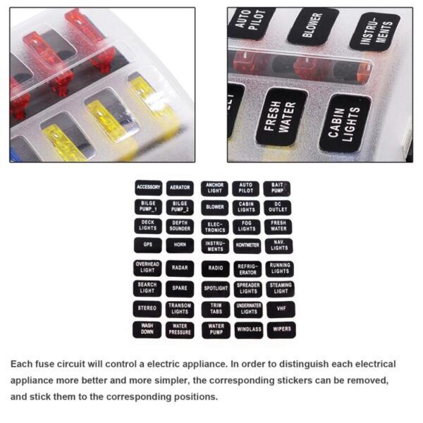 6 WAY CIRCUIT FUSEBOX - Afbeelding 3