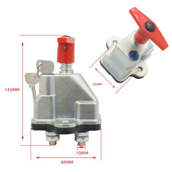 ACCU HOOFDSCHAKELAAR 250A 12V MET SLOT - Afbeelding 3