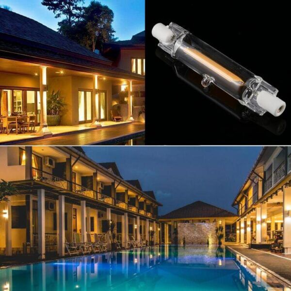 R7s LED-lamp 118mm 7W 500 lumen 220-240V 827 warm wit - Afbeelding 3