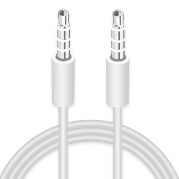 Jack-Audiokabel 4-polig | 3,5mm Male – 3,5mm Male | 1 meter